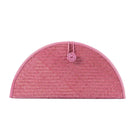 Pink leather clutch by Adriana Castro, La Barca style, featuring a sleek design and elegant craftsmanship.