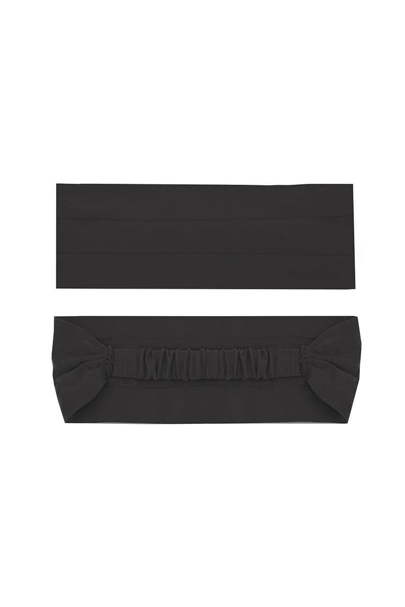 Aethera Claudine Nero silk headwrap set with rose and crimson colors, featuring elegant hair accessories and headwraps.
