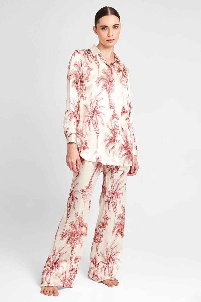 PROVENCE SATIN SILK PANTS | Aguaclara | CULT MIA