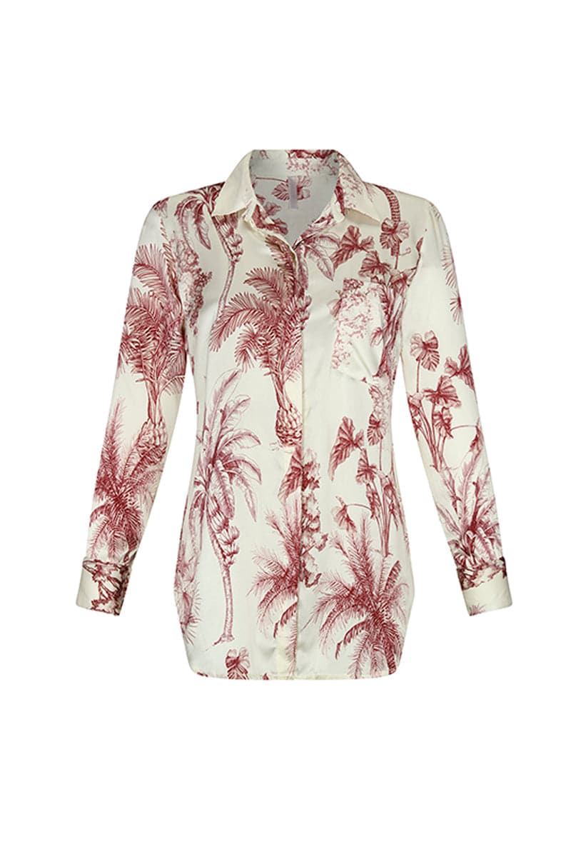 PROVENCE SATIN SILK SHIRT | Aguaclara | CULT MIA