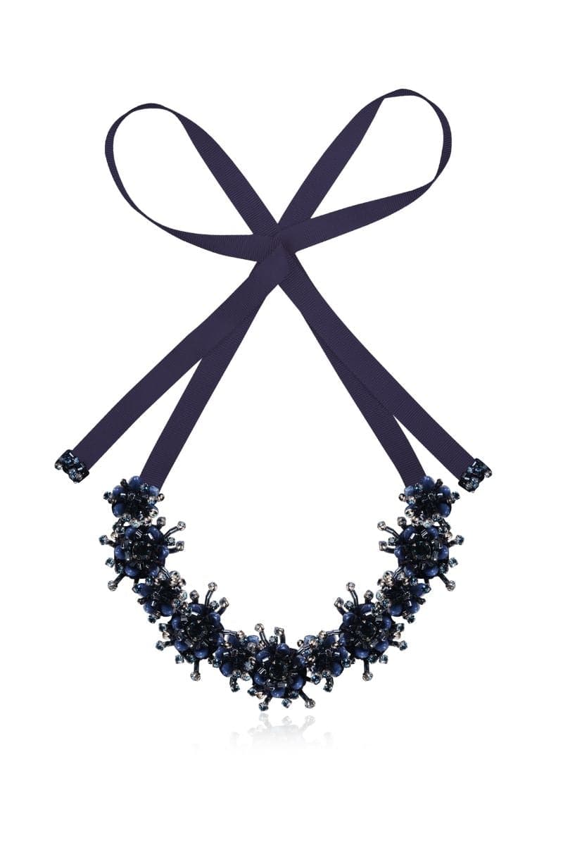 BLUE GELA RIBBON NECKLACE | Aidan & Ice | CULT MIA