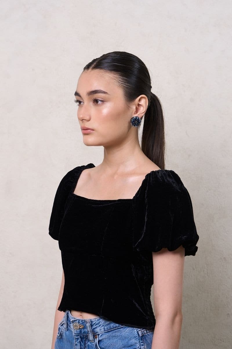 NAVY GELA EARRINGS | Aidan & Ice | CULT MIA
