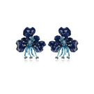 Navy Gianna earrings by Aidan & Ice featuring elegant blue dangle design for stylish accessory wear.