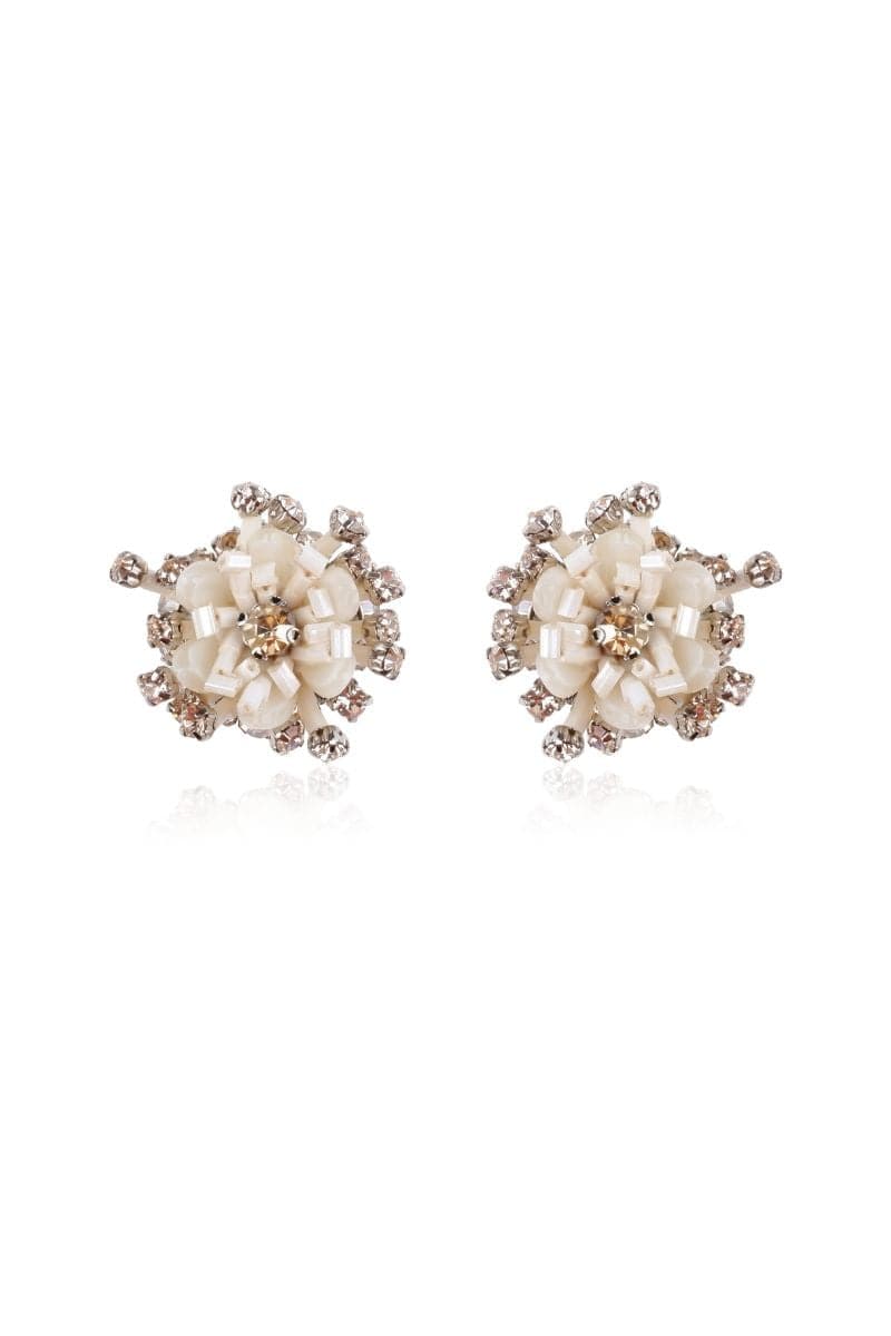 WHITE GELA EARRINGS | Aidan & Ice | CULT MIA