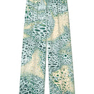 Creamy Moussard silk pants by Amel Batita featuring a relaxed fit and elegant drape.