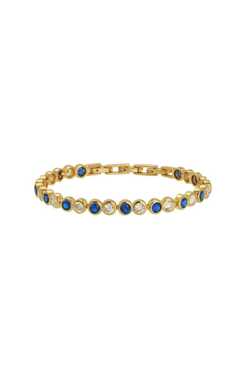 GOLD AND BLUE DOTTY BRACELET | Amelia Scott | CULT MIA