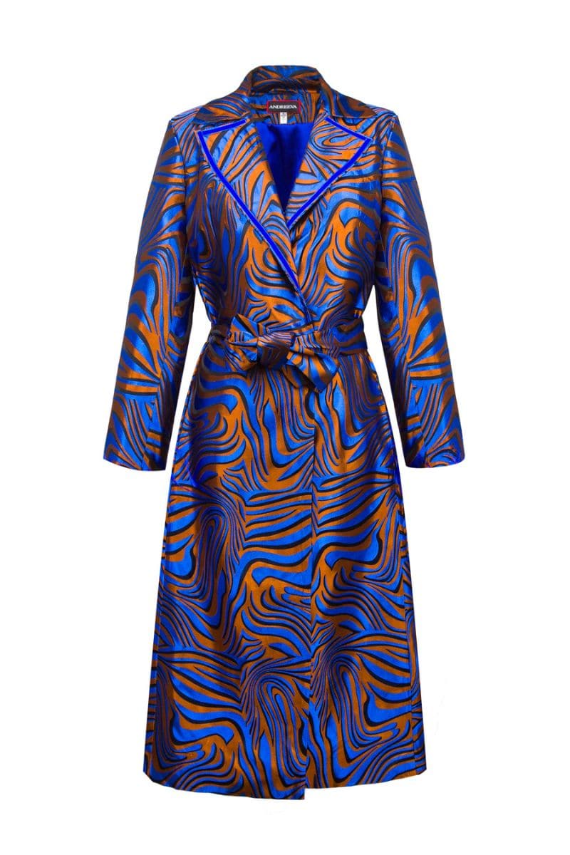 BLUE MARLYN COAT | Andreeva | CULT MIA