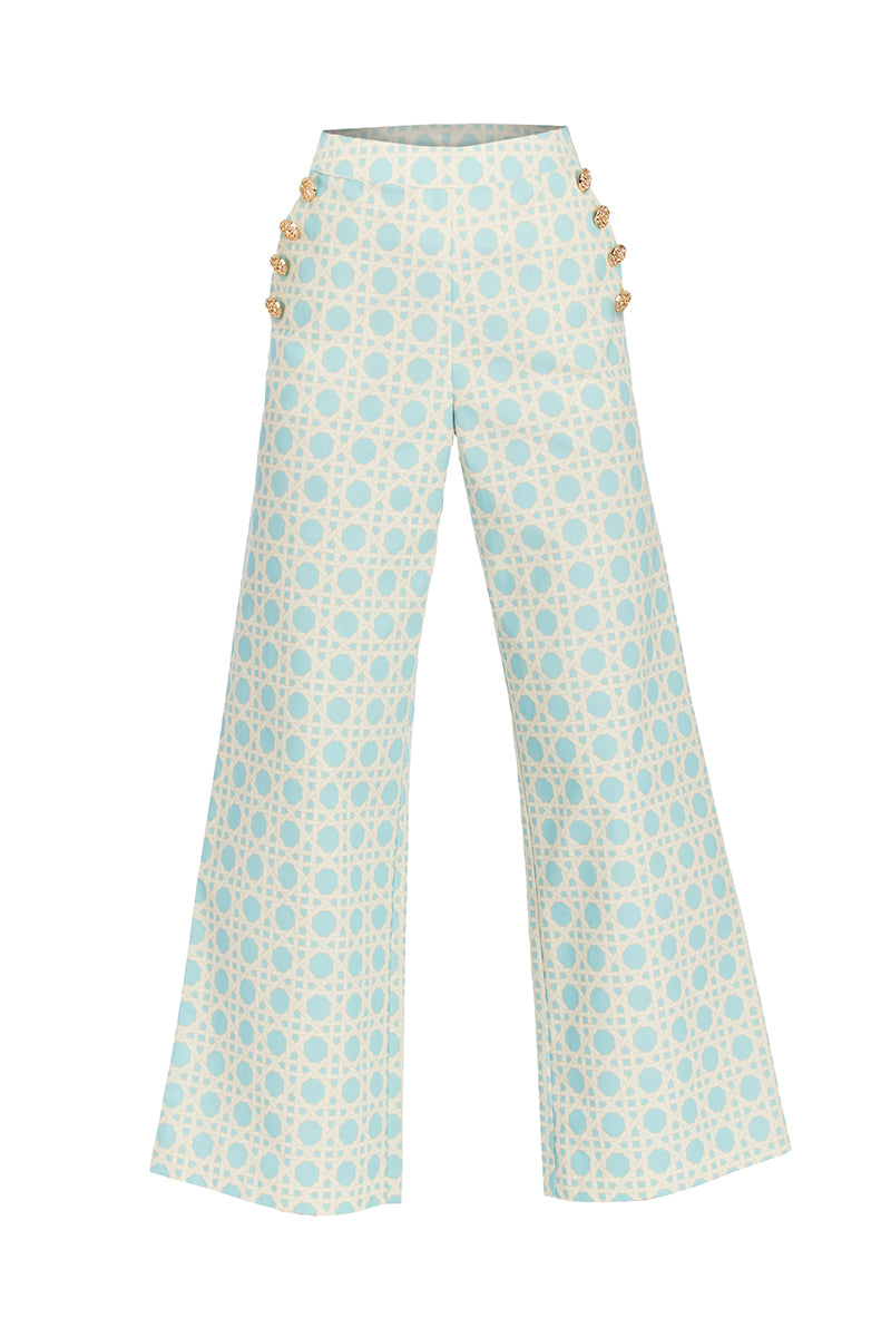 ANTONELLA PANTS IN SOLIHIYA BLUE - CULT MIA