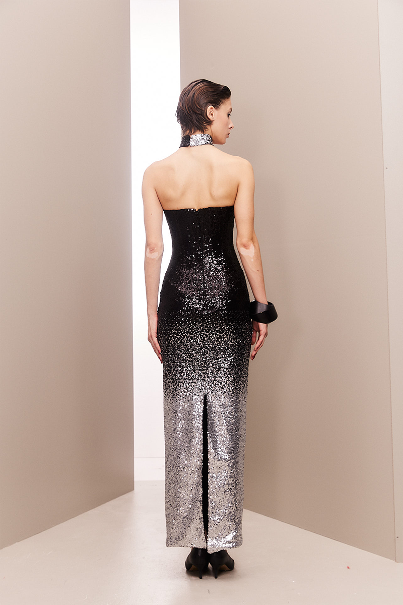 SPARKLING OMBRE TUBE GOWN - CULT MIA