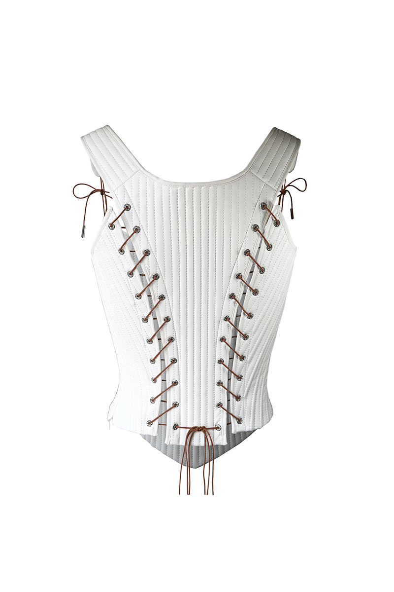 TUDOR CORSET IN SNOW - CULT MIA