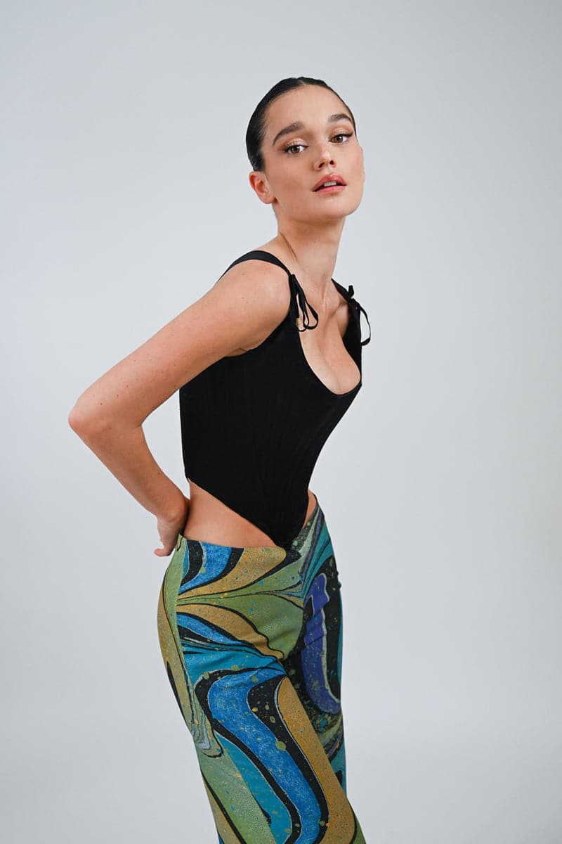 ROCOCÒ CORSET IN MIDNIGHT - CULT MIA