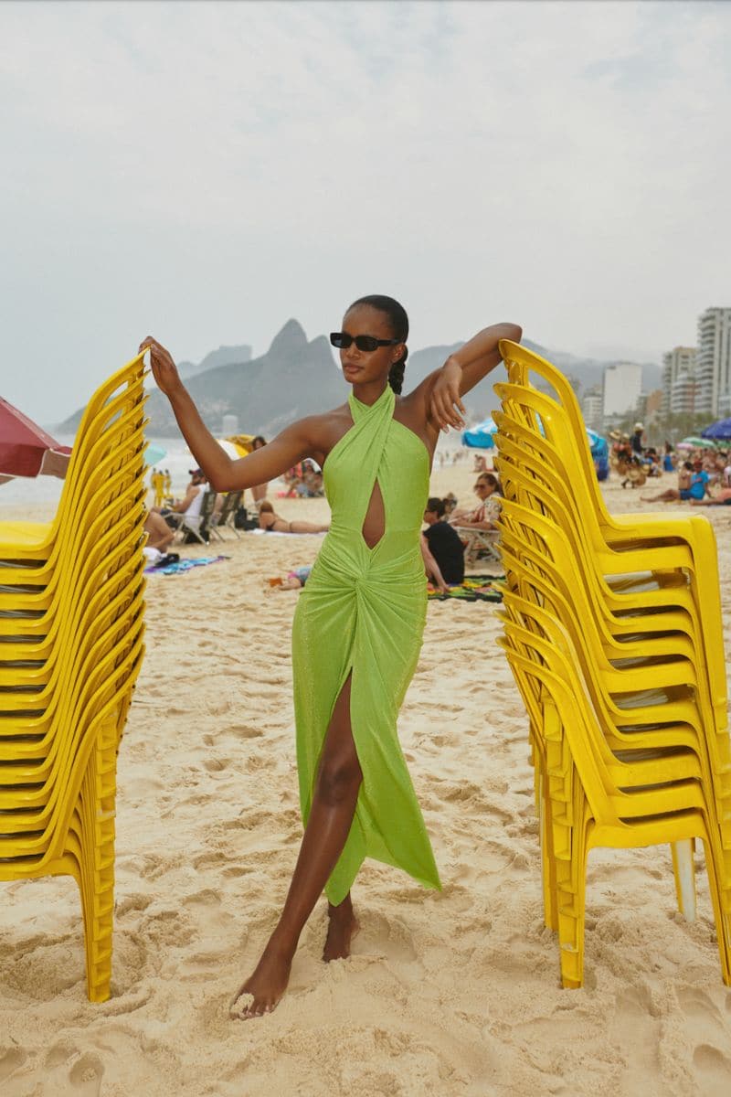 CANDI KENA HIGH-NECK TWIST MAXI DRESS | Baobab | CULT MIA