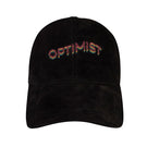 Black Bassigue Optimist embroidered cap, adjustable hat with detailed embroidery, casual style, one size fits most.