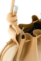 Medium pebble beige INA Bag shoulder bag by behno New York with smooth texture and minimalist design.