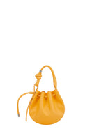 Behn New York INA Mini Crossbody Nappa Pollen top handle bag with smooth leather and compact design.