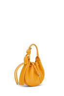 Behno New York INA Mini Crossbody Nappa Pollen top handle bag with smooth leather and compact design.
