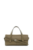 Behno New York Michelle mini crossbody bag in nappa palm leather, featuring a top handle and sleek design.
