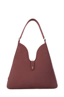 Behno New York Melina shoulder bag in nappa leather, brick color, featuring a sleek design with a shoulder strap and minimalist style.