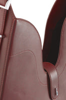 Behno New York Melina shoulder bag in Nappa leather with a brick color, featuring a sleek and stylish design.