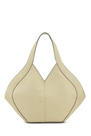 Behnø New York Safra Tote Pebble in Mojave, a stylish shoulder bag with a pebble texture and minimalist design.
