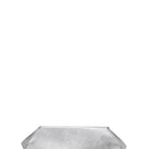 Silver Elizabeth Baguette mini clutch by behno New York, featuring a sleek, rectangular design with a textured surface and wrist strap.