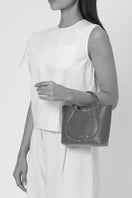 Behno New York Katrina Mini Tote No2 in black python and nappa leather, shown as a stylish black shoulder bag.