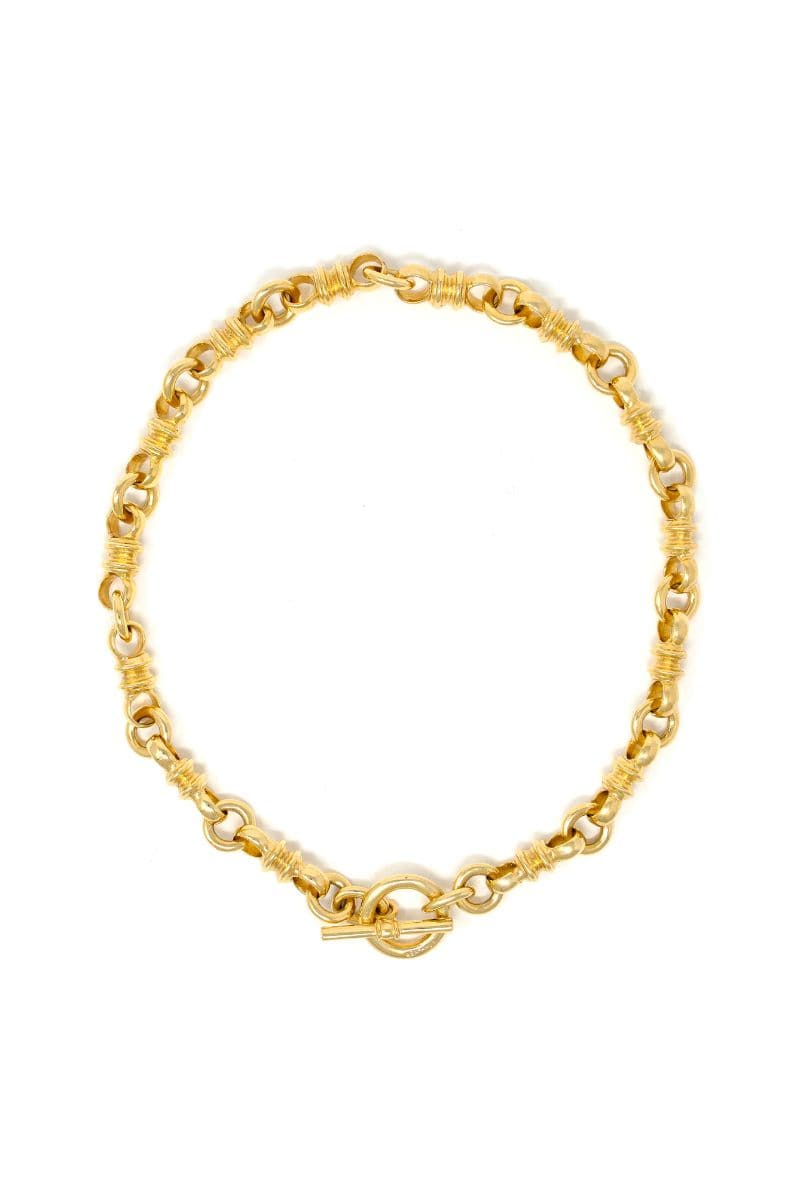 GOLD PLATED CHAIN LINK NECKALCE | Ben Amun | CULT MIA