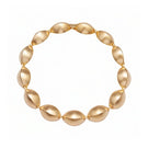 Gold plated chunky necklace by Ben Amun featuring bold, layered chain links on a neutral background