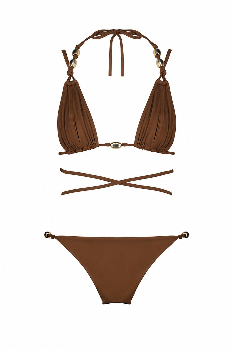 APRICATE BIKINI SET BROWN
