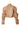 BEIGE FAUX LEATHER CROPPED BLAZER | Blikvanger | CULT MIA