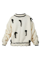 White Blikvanger Cream-Cake knitted sweater in XXS, featuring a cozy, textured knit design with a fun, cake-inspired pattern.