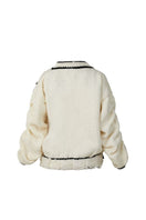 Cream-colored Blikvanger knitted sweater featuring a cake pattern, displayed on a white background.