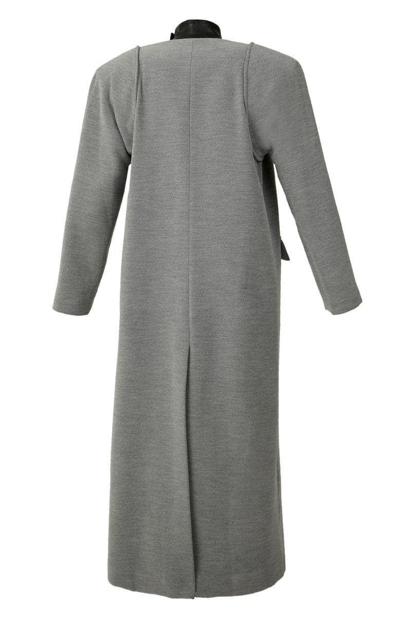 TWO-LAYERED GRAY LONG COAT | Blikvanger | CULT MIA