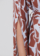 Maliluha Bonheur Kimono cover-up with intricate floral embroidery and lightweight fabric, perfect for beach or casual wear.