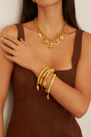 Ben Amun Chara bracelet featuring elegant design with intricate metalwork, perfect as a stylish accessory for any outfit.