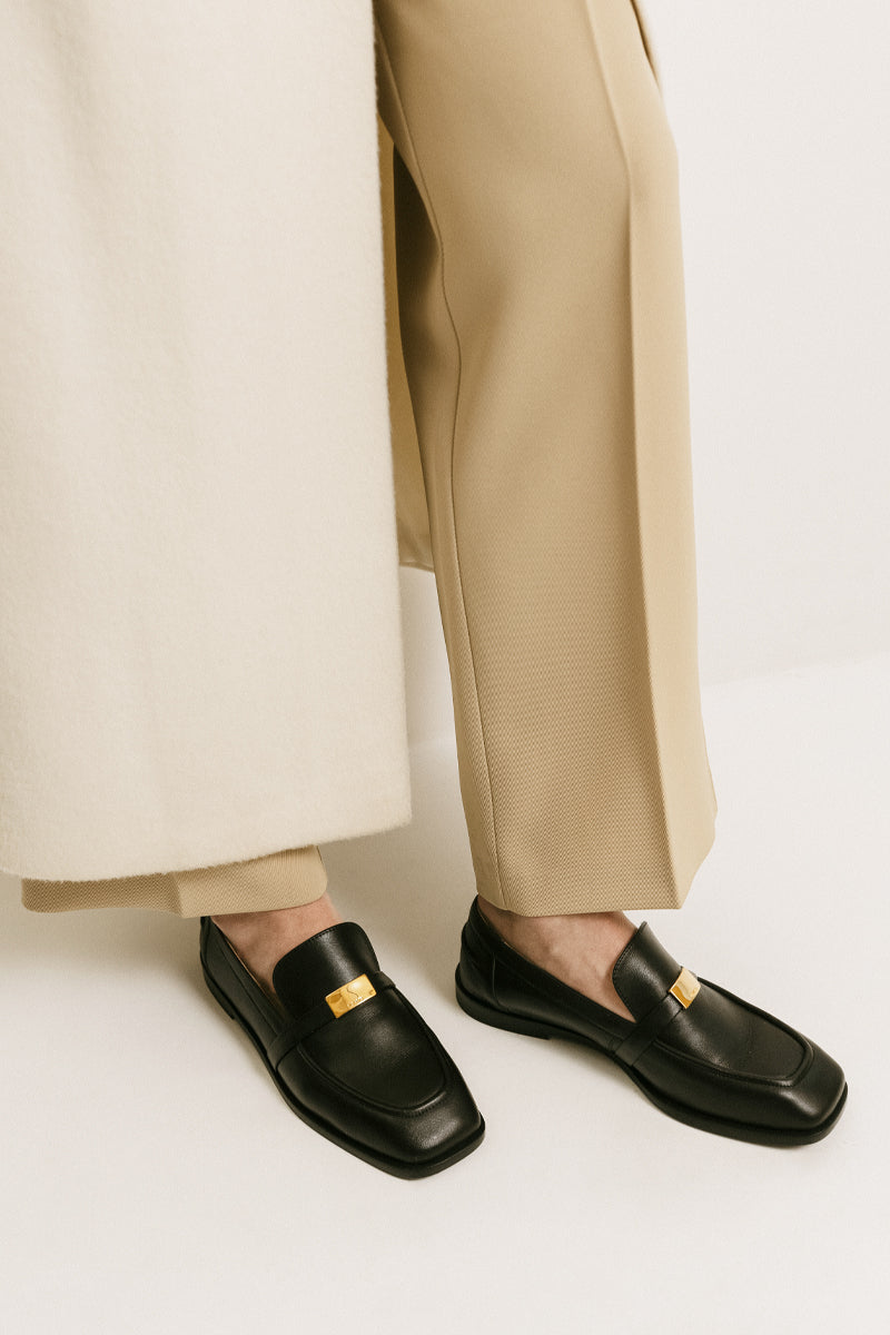 LOAFERS BRINNEY IN BLACK LEATHER