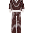 Vorn Design bromelia co-ords set in taupe, featuring matching top and pants with a relaxed fit and stylish fabric.