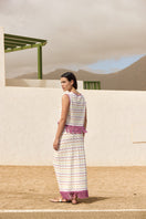 Vorn Design Camaria Sunset co-ords set featuring a stylish top and matching pants in sunset-inspired colors.