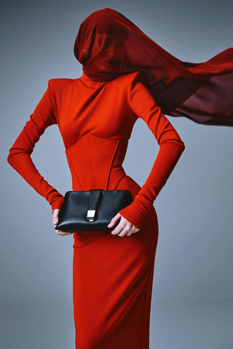 CEREMONY CLUTCH IN BLACK - CULT MIA