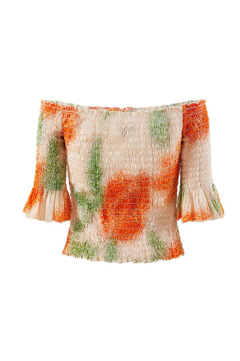 BEIGE ROSA OFF-SHOULDER TOP | Chictopia | CULT MIA