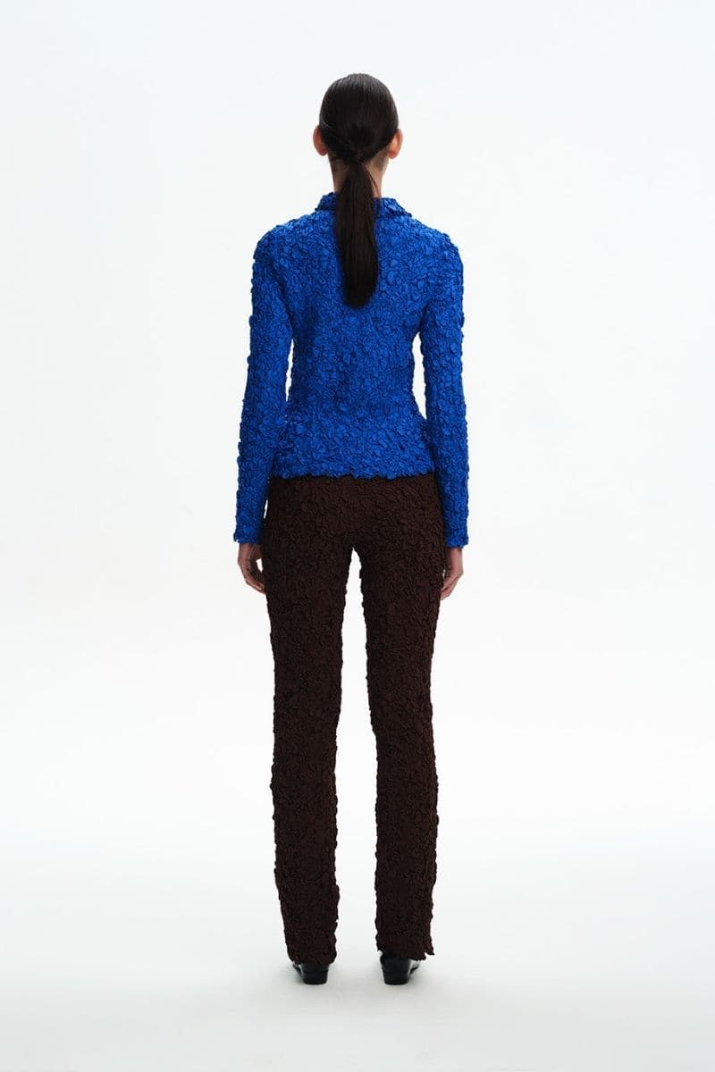 BLUE SMOCKED SHIRT | Chictopia | CULT MIA