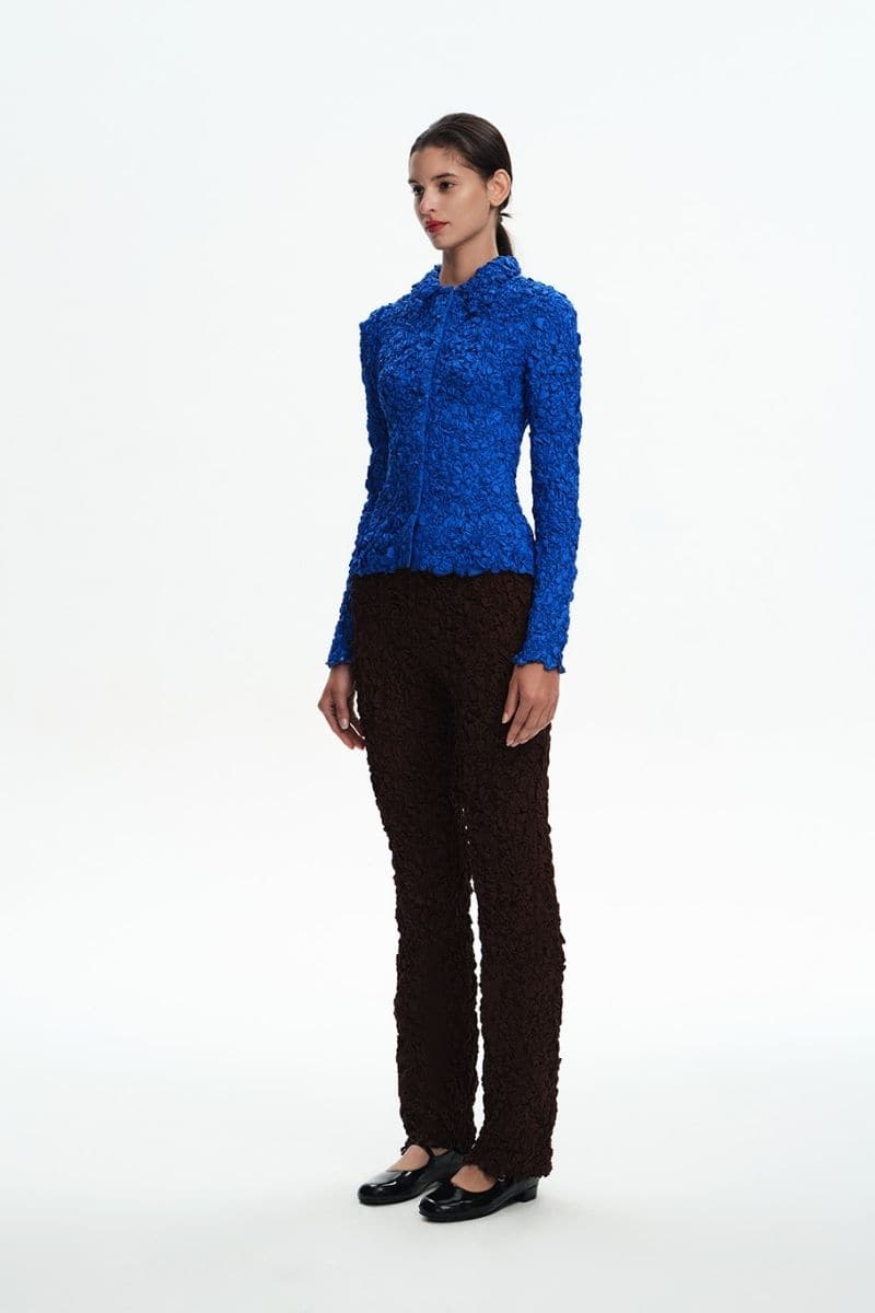 BLUE SMOCKED SHIRT | Chictopia | CULT MIA