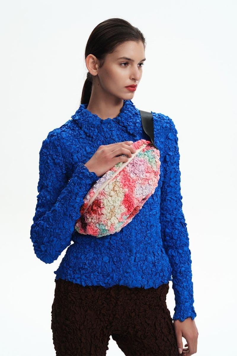 BLUE SMOCKED SHIRT | Chictopia | CULT MIA