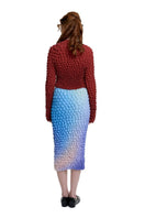 Brown popcorn pleats open front top by Chictopia, featuring a stylish design and comfortable fit, shown on a model.