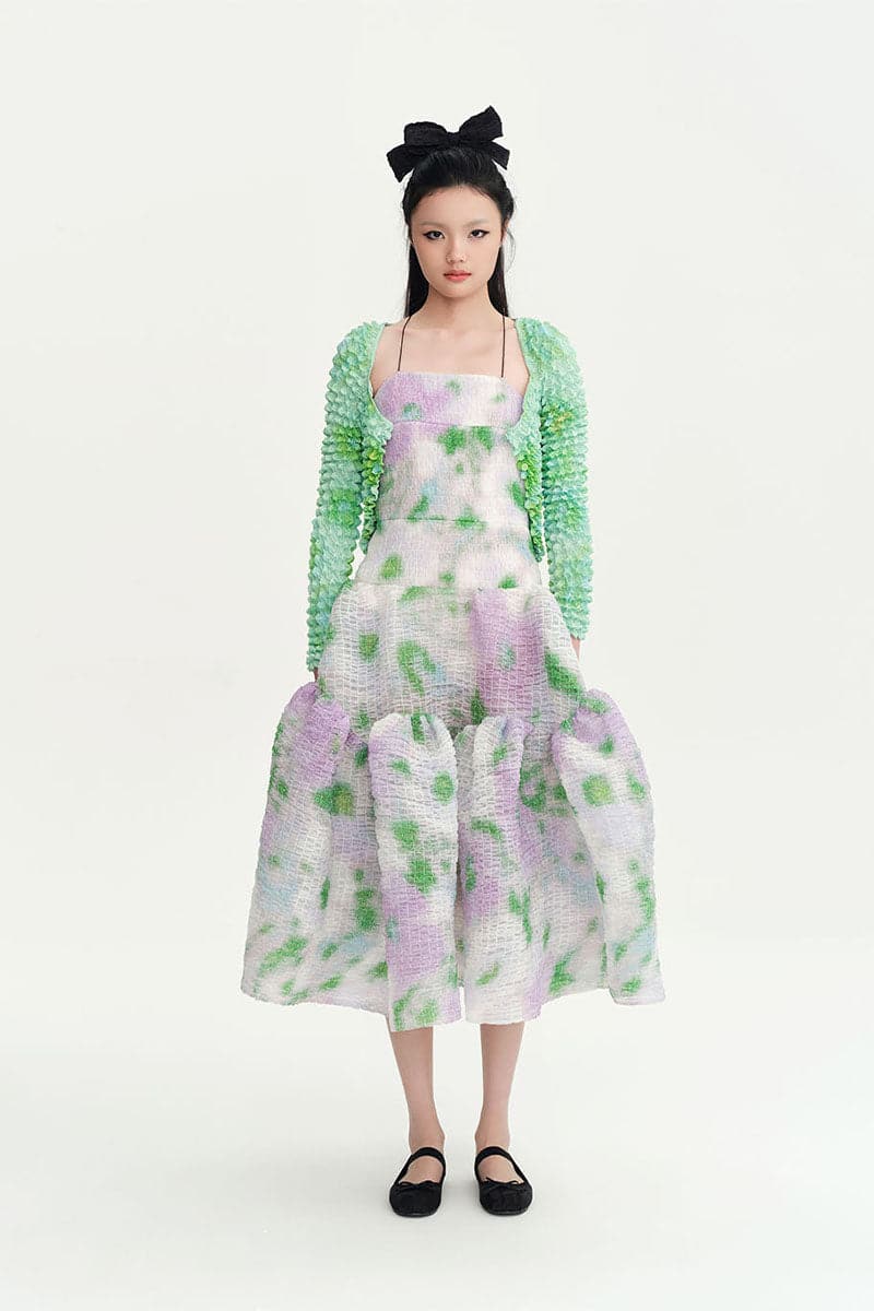 GREEN FLORAL PRINT CLARA TOP | Chictopia | CULT MIA