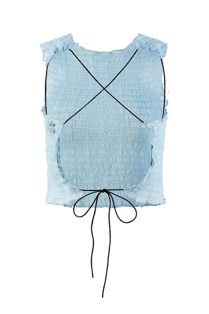 PASTEL BLUE AMELIA TOP | Chictopia | CULT MIA