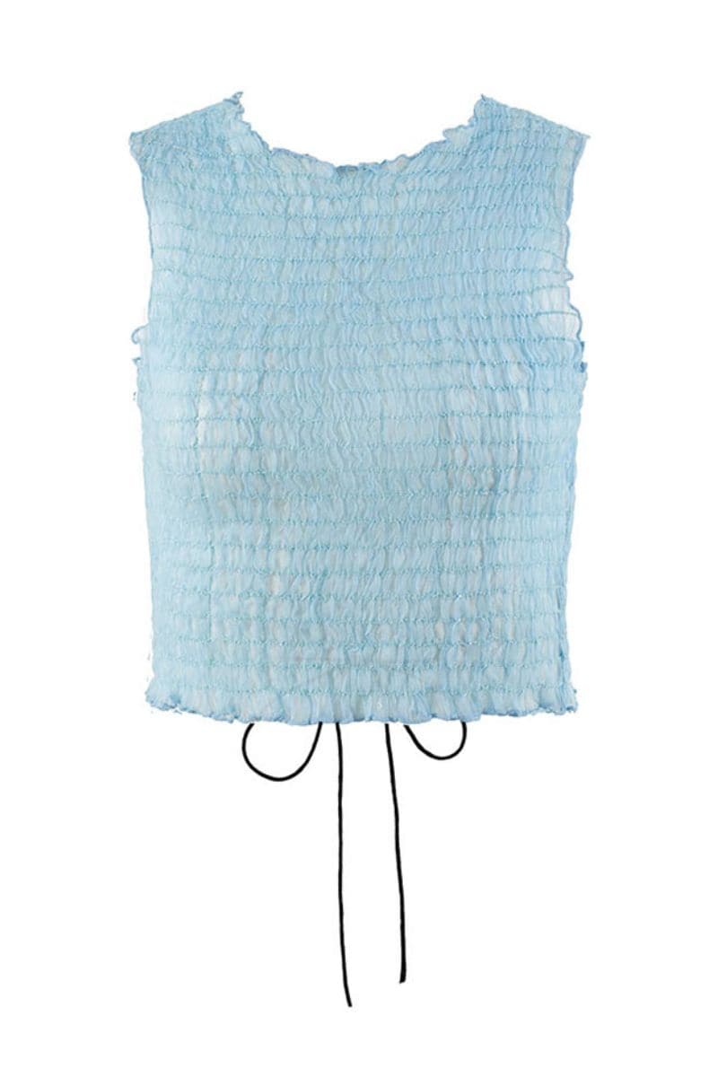 PASTEL BLUE AMELIA TOP | Chictopia | CULT MIA