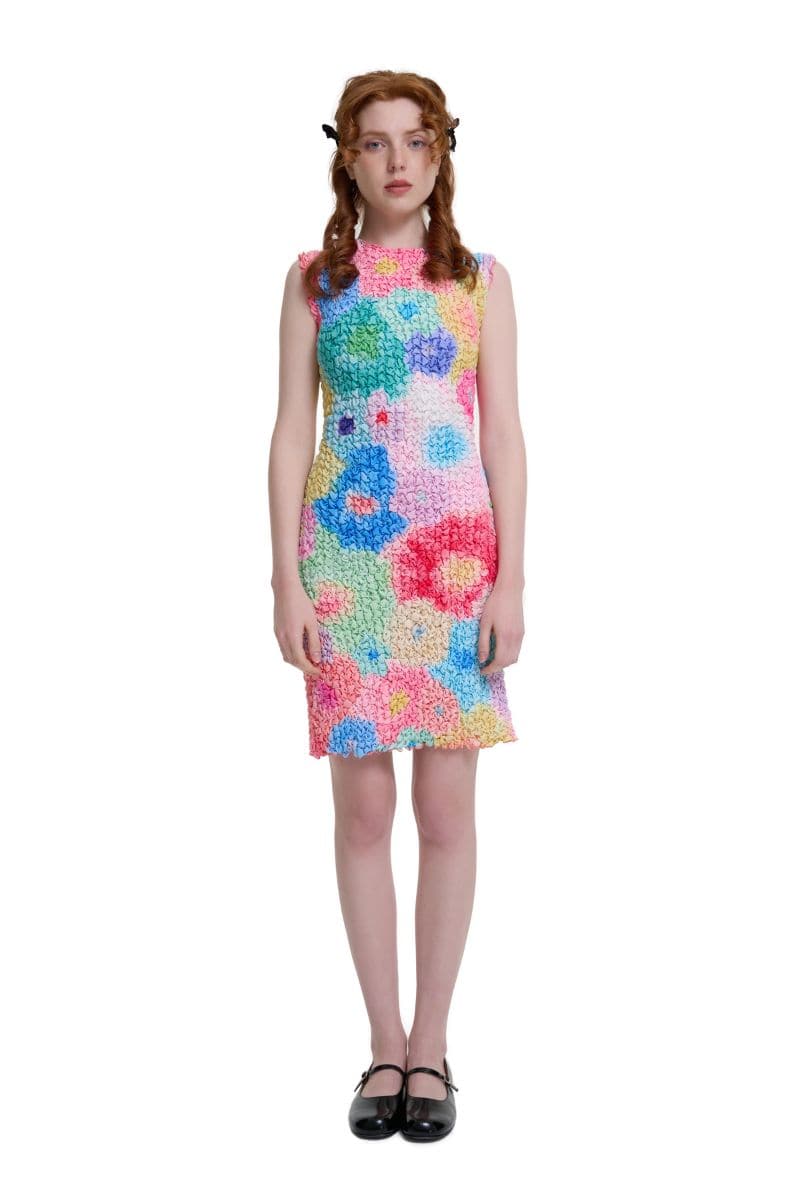 PRINTED SMOCKED BACKLESS MINI DRESS | Chictopia | CULT MIA
