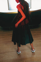 Christin Wu Penny two-tone sandals in black, EU size 36, featuring a stylish open-toe design and two-tone strap details.