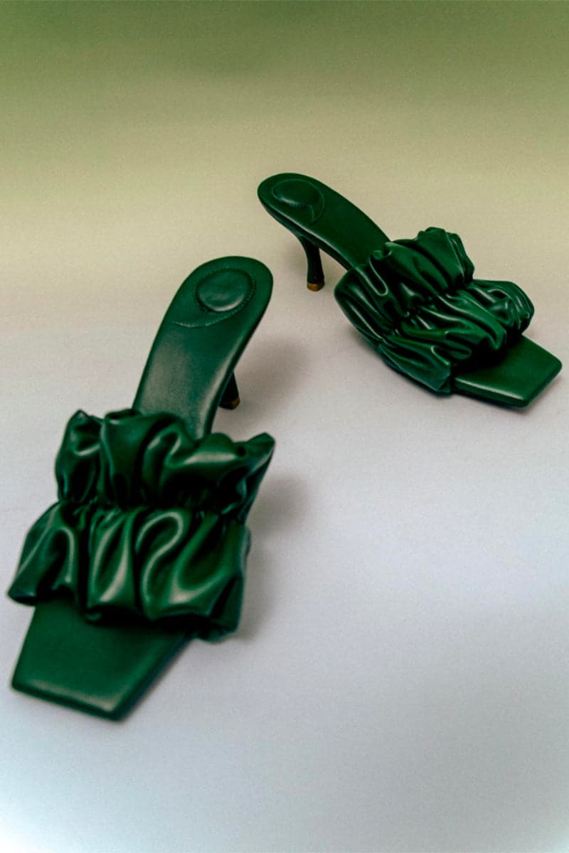 POPPY TOURMALINE GREEN MULES | Christin Wu | CULT MIA